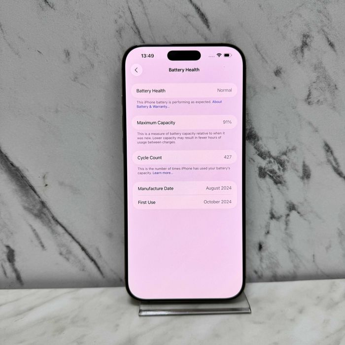 iPhone 16 Pro Max Desert 256GB + Factura  91% Zeus Amanet 64810