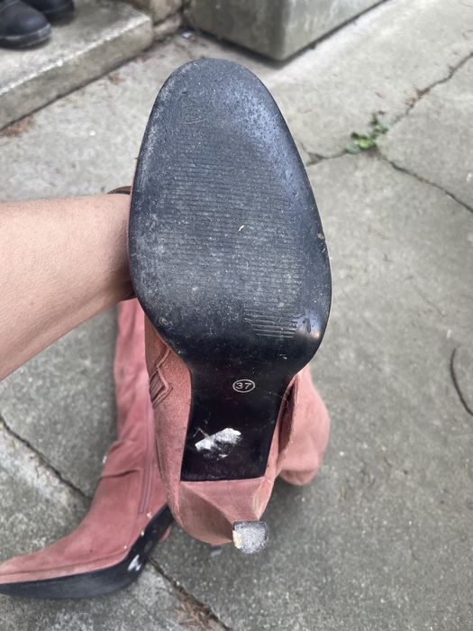 Cizme dama roz pudrat