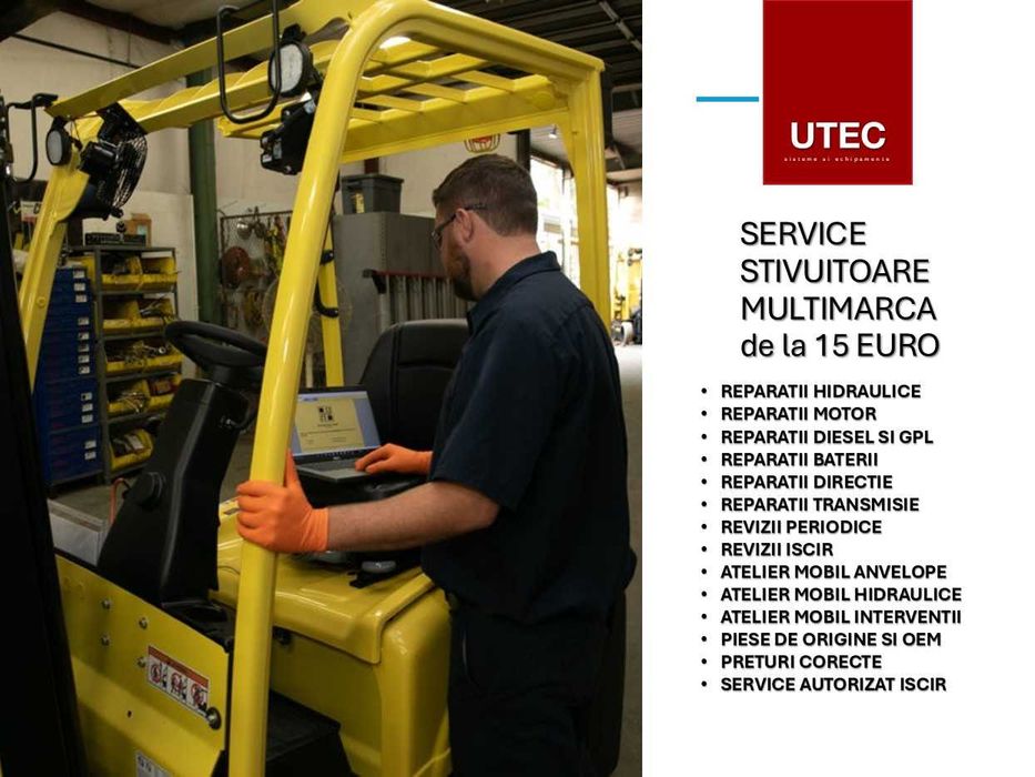 Service si piese de schimb stivuitoare, utilaje constructii si agro