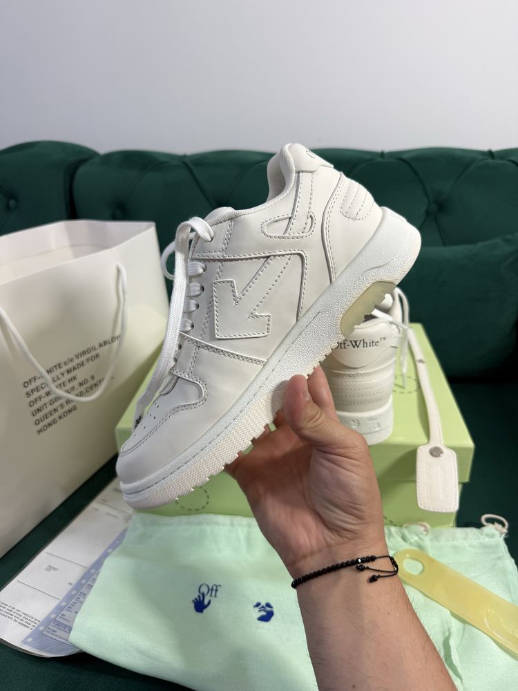 Adidasi Off-White Out Of Office piele naturala 100% Full Box Premium