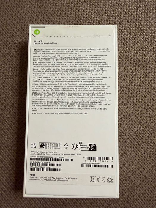 iPhone 15 128gb 90% battery Pink