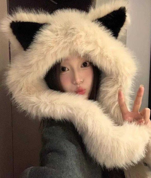 Модная женская шапка, зимний стильный имидж