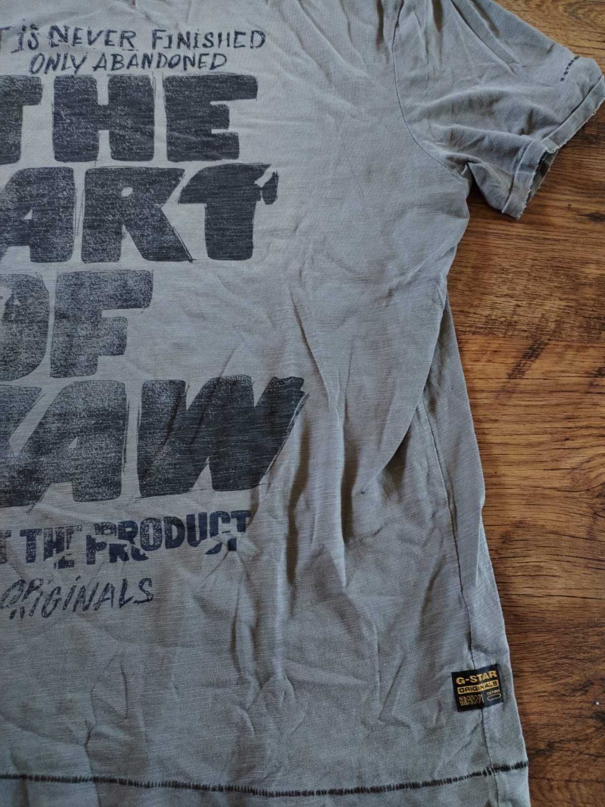 g-star the art of raw men's t shirt - страхотна мъжка тениска XL
