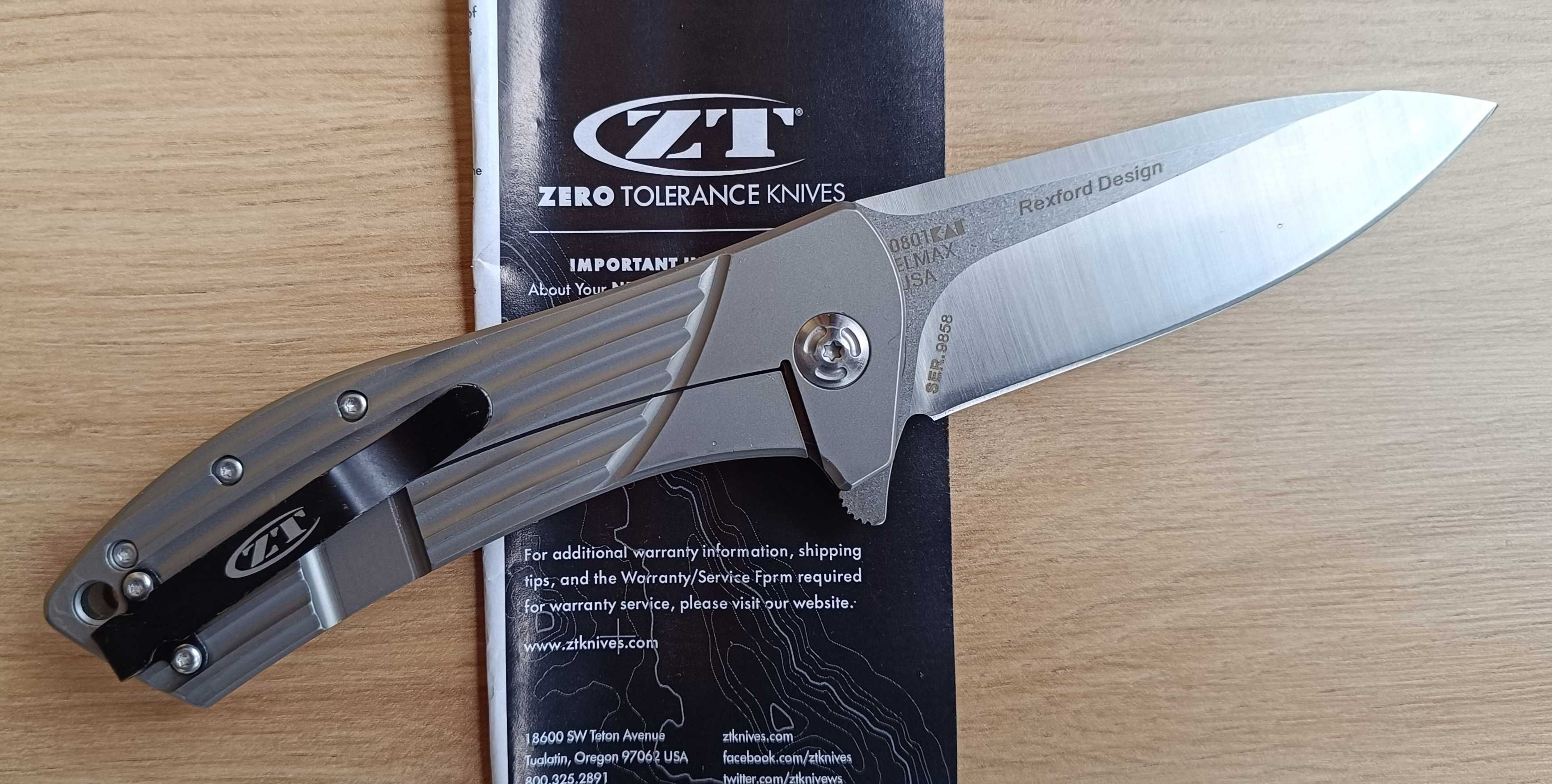 Сгъваем нож  ZT 0808 / ZT 0801