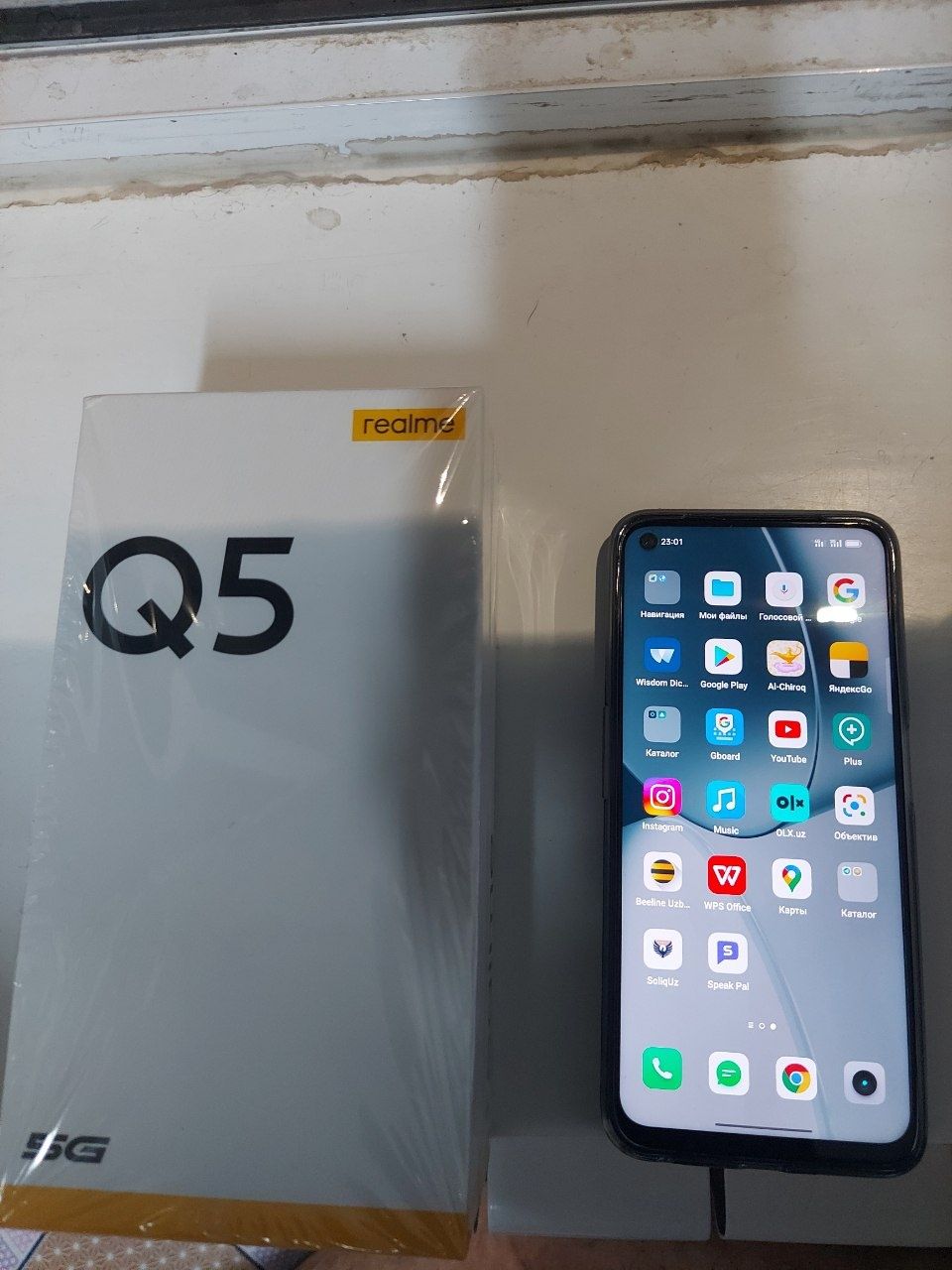 Realme q5 holati ideal karobka dakument Bor