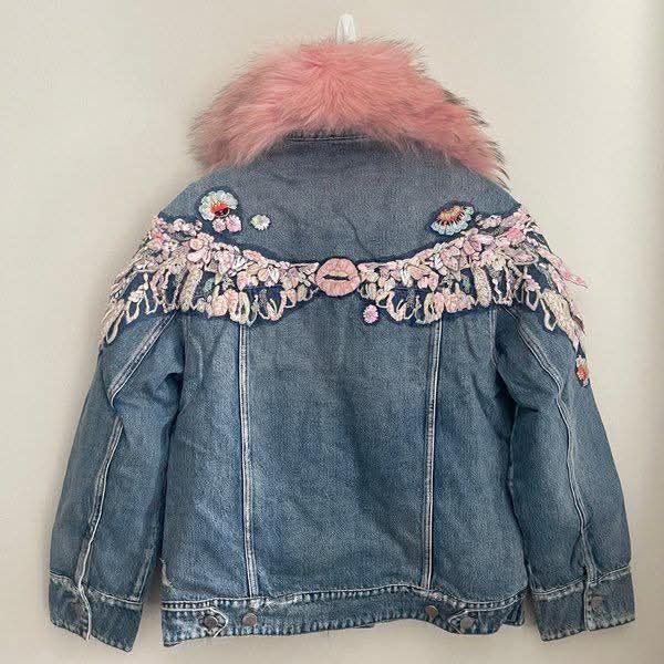 Дънково яке на Miss Sixty с естествен пух