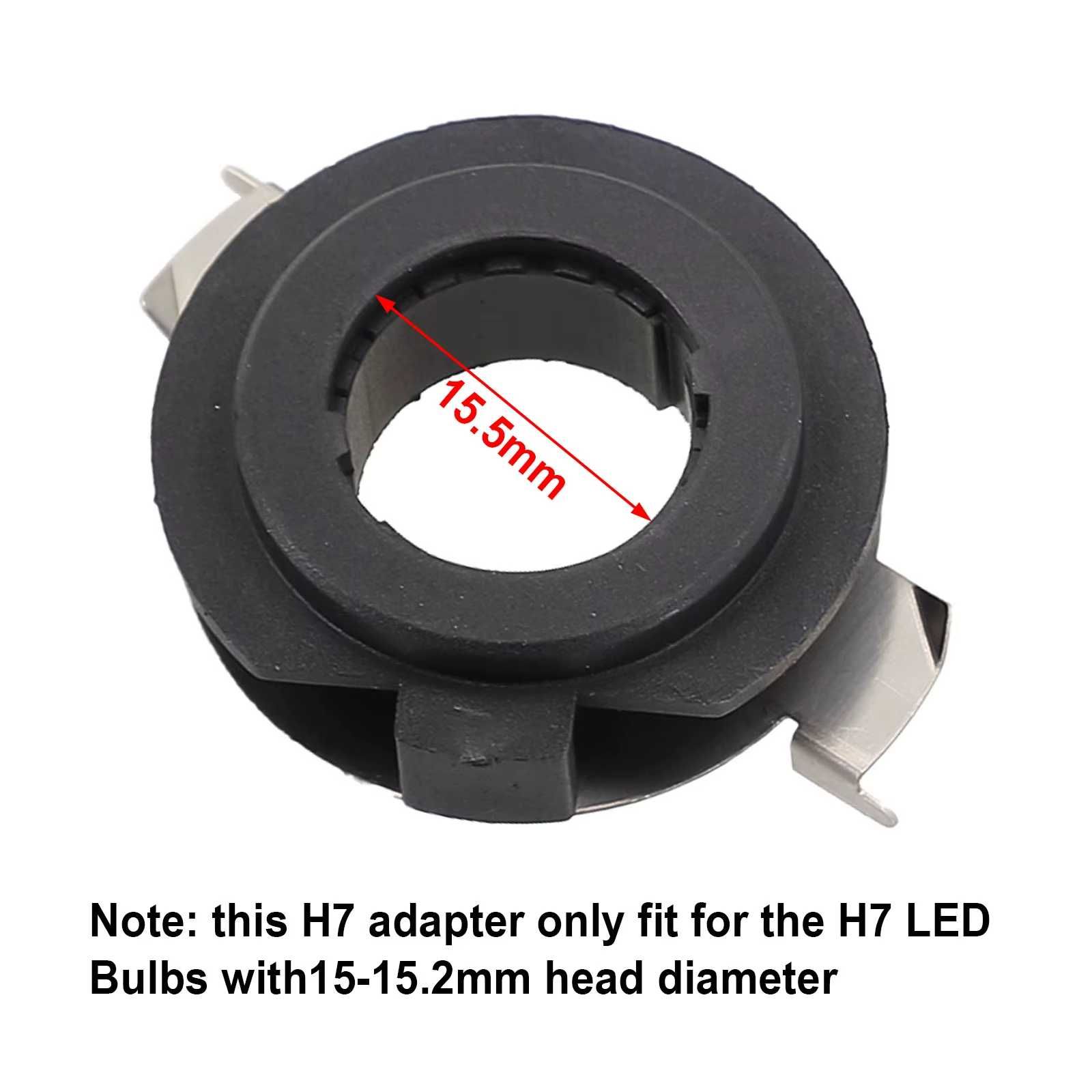 2 бр. адаптери за H7 LED крушки за BMW, Mercedes, Nissan и други марки