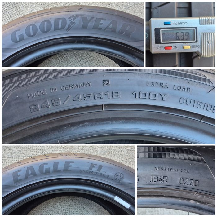 O bucată 245/45 R18 vară - una Goodyear