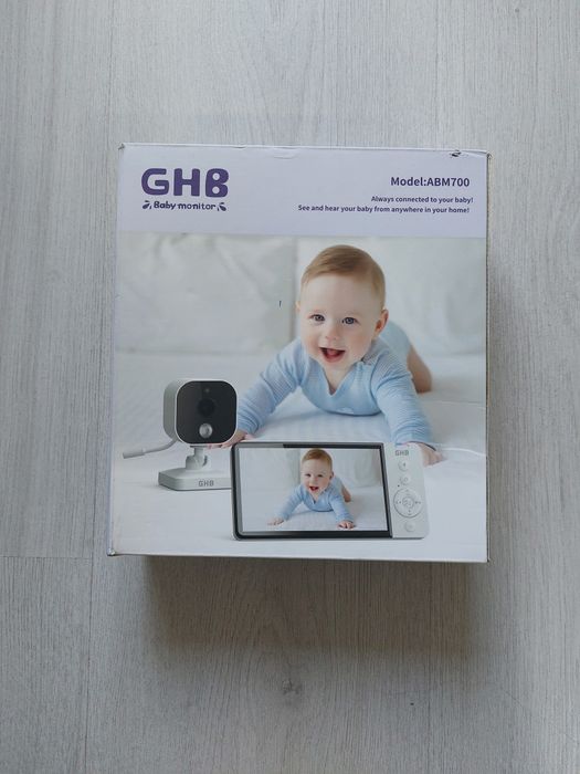 Видео Бебефон GHB ABM700 – 5" HD IPS Екран, Нощно Виждане, Двупосочно