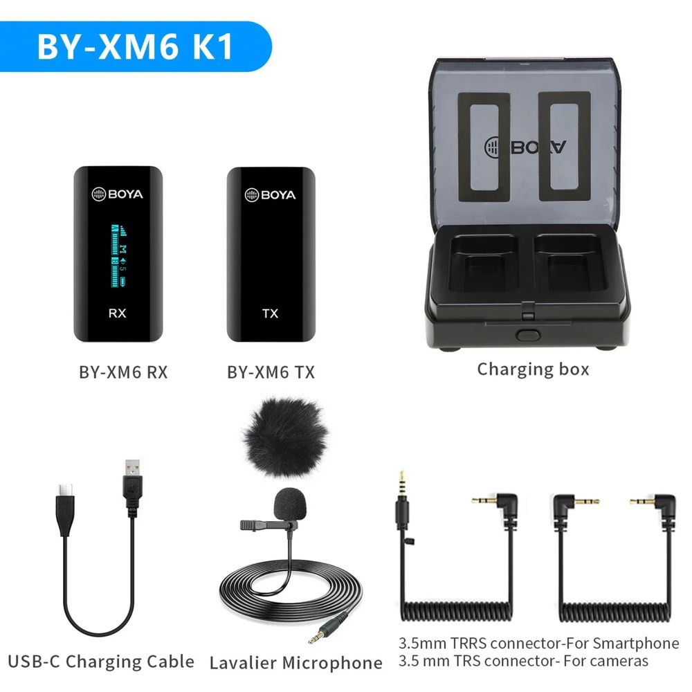 BOYA BY-XM6-K1 беспроводной петличный микрофон