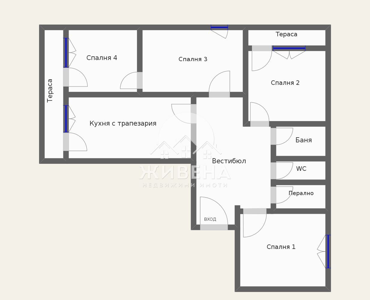Продавам 4-стаен апартамент, кв. Възраждане 2, ЧЖП: 118 кв.м