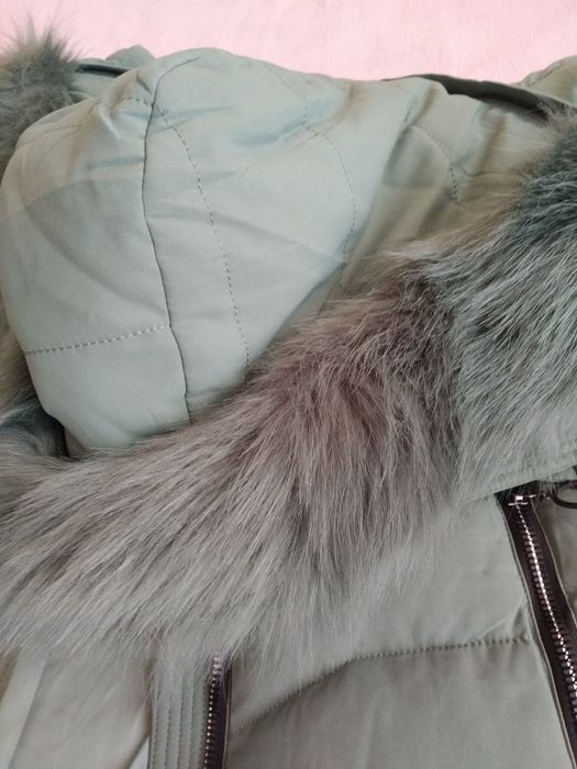 Синьо-зелено зимно дамско яке 44 номер (М/Л размер), Спиди/лично пр.