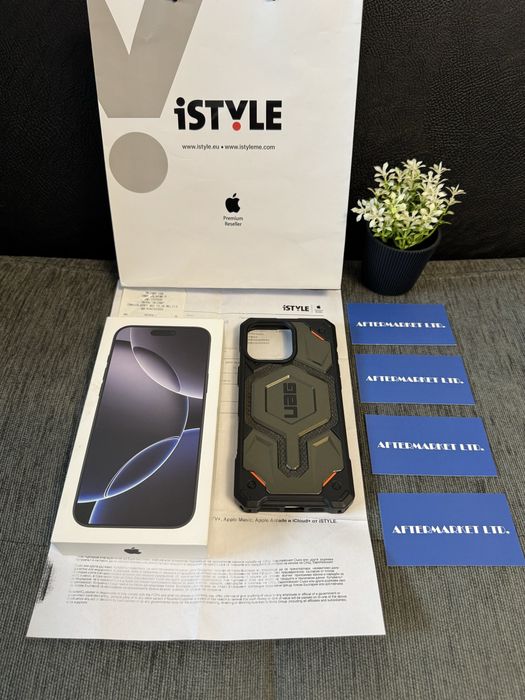 КАТО НОВ 256GB iPhone 16 Pro Max iStyle Гаранция 2026г. Black
