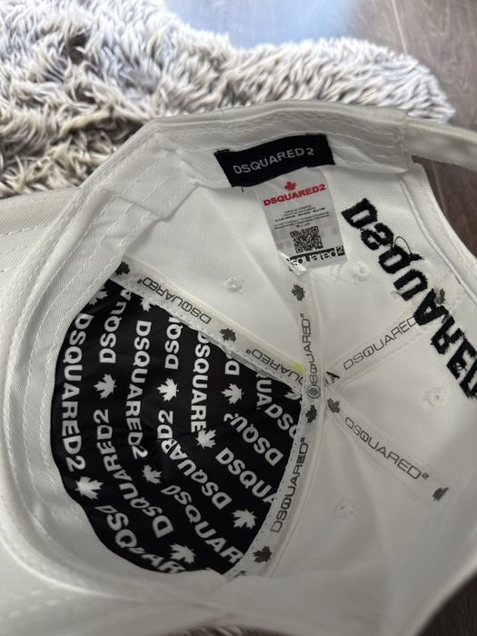 Sapca Dsquared2 alba Red Flag Premium