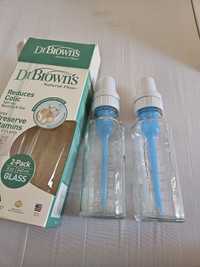 Set 2 biberon anticolici DR. Brown NOI + cadou recipiente mâncare noi