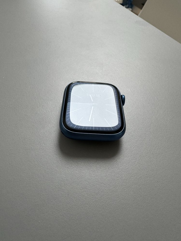 Apple watch seria 7, 45 mm, albastru