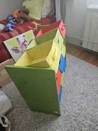 Детска етажерка с кутии за съхранение