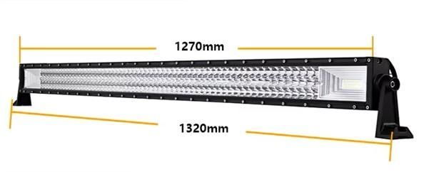 Лед Бар прав 130см. №3772-4 Мощен OFF ROAD LED BAR в 3 реда 243D-729W