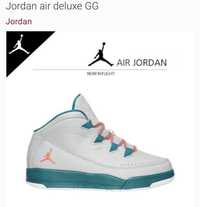 Air Jordon Deluxe Grey Emerald Green Basketball Shoes