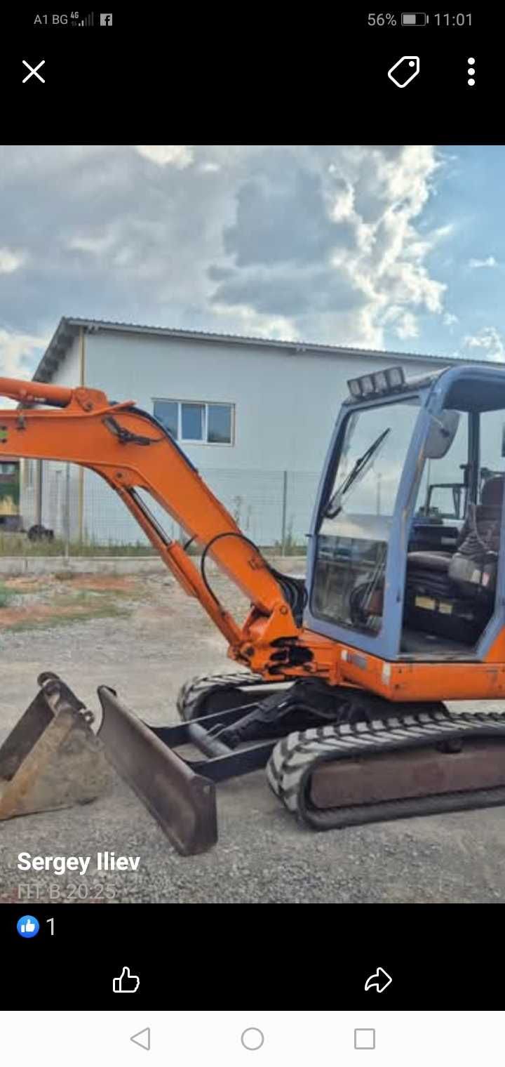 Изкопни и транспортни услуги с комбиниран багер, мини багер и самосвал