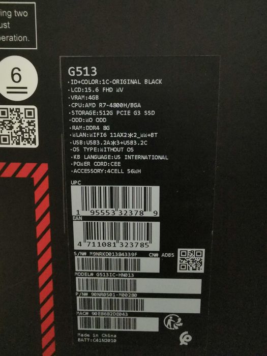 Dezmembrez Laptop Asus Rog Strix 15 G513