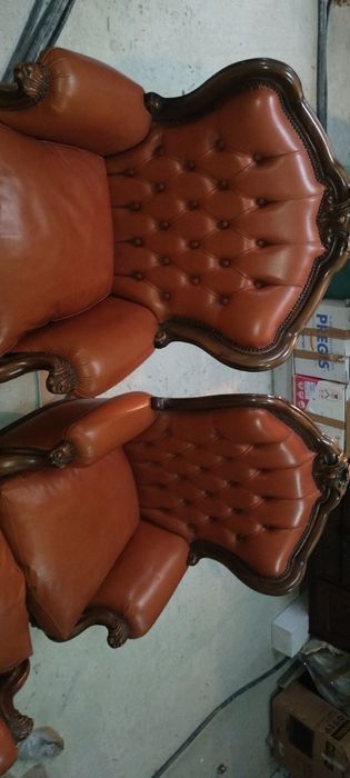 Set piele tip Chesterfield