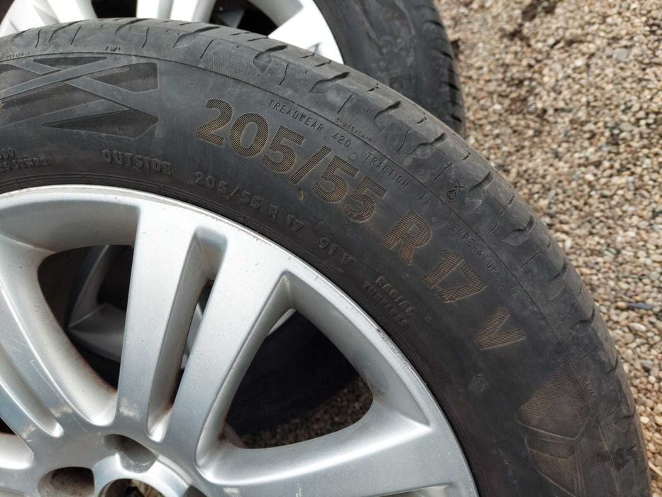 Opel Astra H Zafira B Vectra C Bertone, set roti aliaj pe 17 in 5 prez