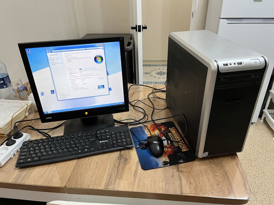 Продам компьютер.Полный комплект.Отлично работает.Цена 25 тыс.тг.