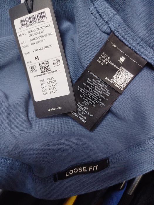 Оригинална тениска G-Star Raw Flight M , L Loose oversized нова мъжка