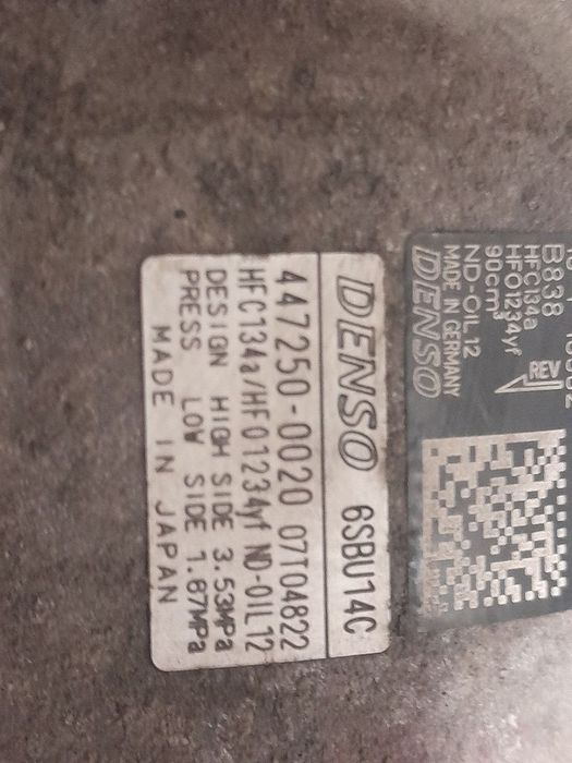 Compresor clima Fiat 500X Cross 1.6 D 2014 - 2018 552 60 384 (1073) 4472500020