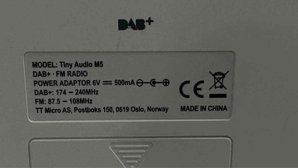 Radio fm/dab , Tiny M5