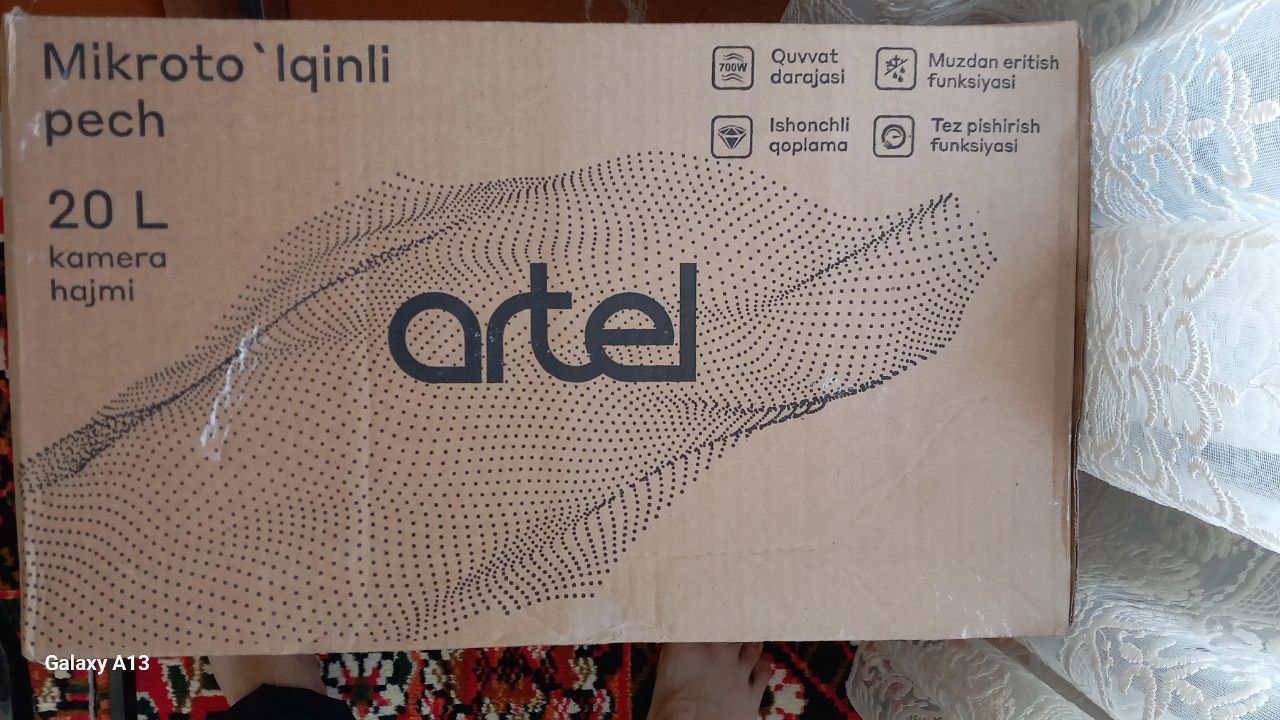 Artel  новый в коробке 
Model : MWM0120
P: 700W
RANGI :OQ