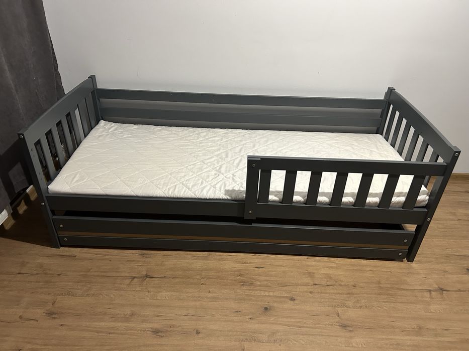 Vand pat cu saltea si spatiu depozitare pt copii 190x80