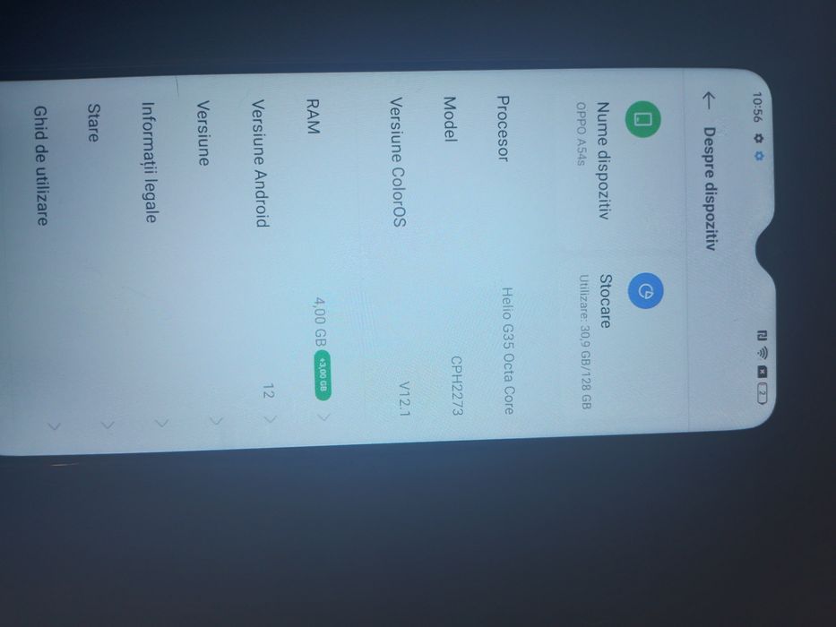 vând telefon OPPO a54s