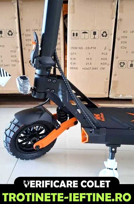 Trotineta KuKirin G2 PRO, Putere Motor 600W, Autonomie 58km, SIGILATA
