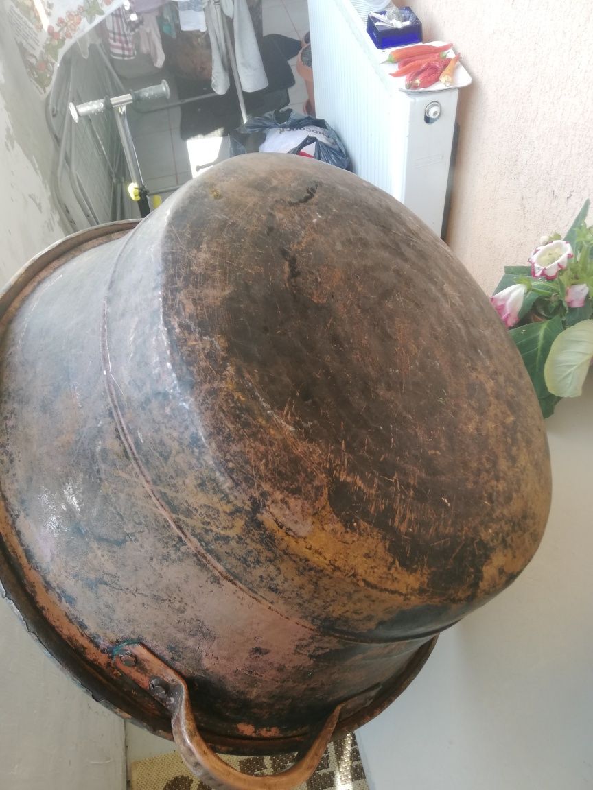 Ceaun Cupru bătut dintr-o bucata, 30 litri