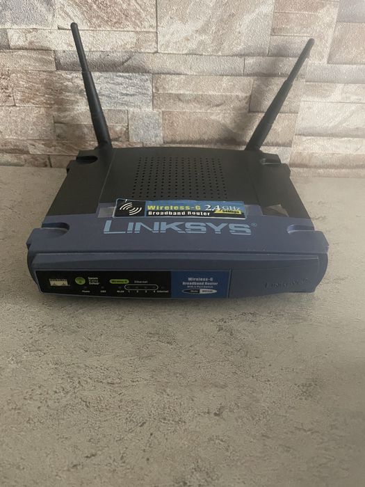 Vand router internet Linksys 2,4 GHZ 54 mbs