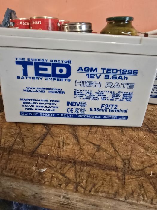 Acumulatori 12V TED 9.6Ah