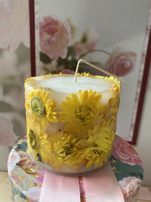 Lumanari botanice 3D ceara de soia marturii/ nunta/ botez/ evenimente