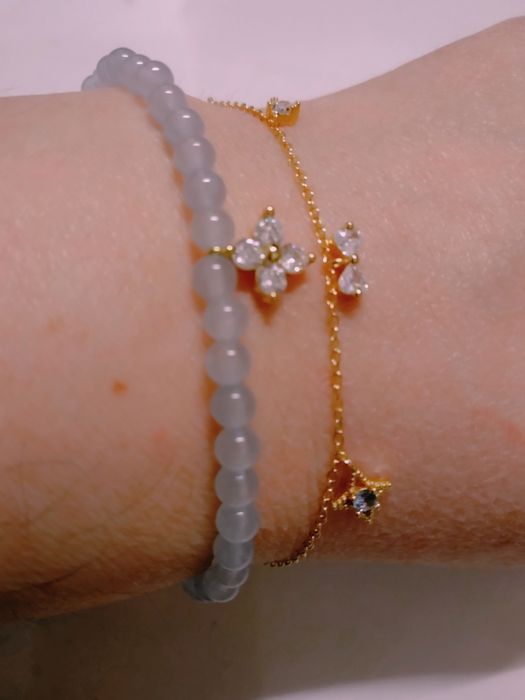 Brățară argint,placat aur,zirconiu cubic