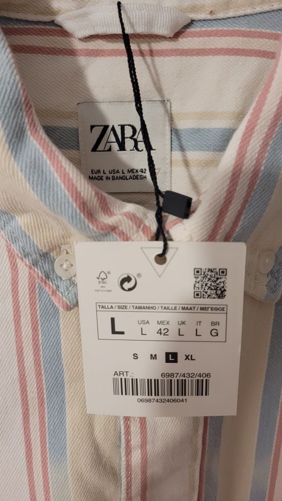 Cămașă Zara pentru bărbați L