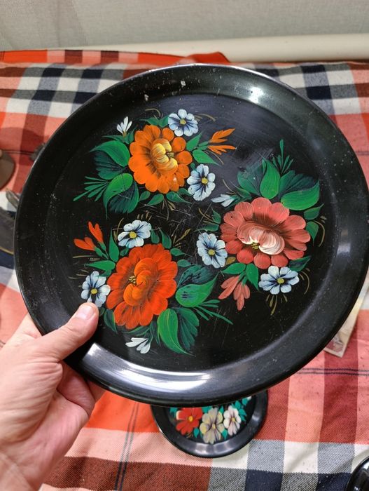 Поднос хохлома из СССР винтаж