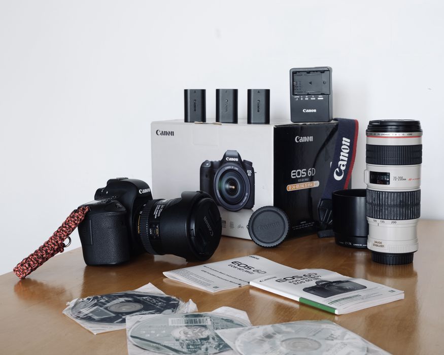 Canon EOS 6D + объективы Canon L-серии + аксессуары (полный комплект)