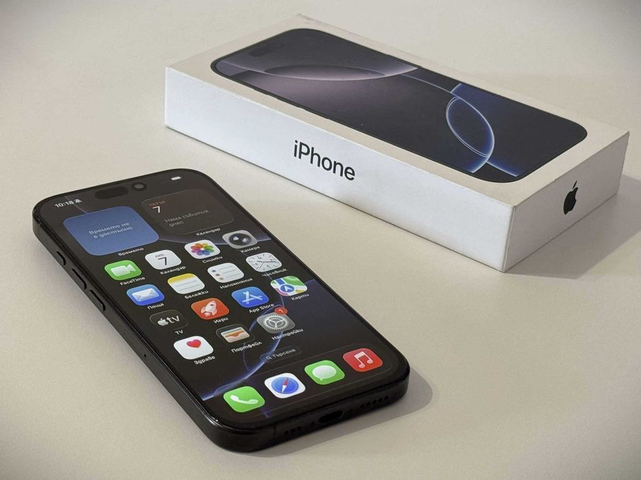 Бартер! Перфектен. iPhone 16 Pro Black Titanium (Черен)