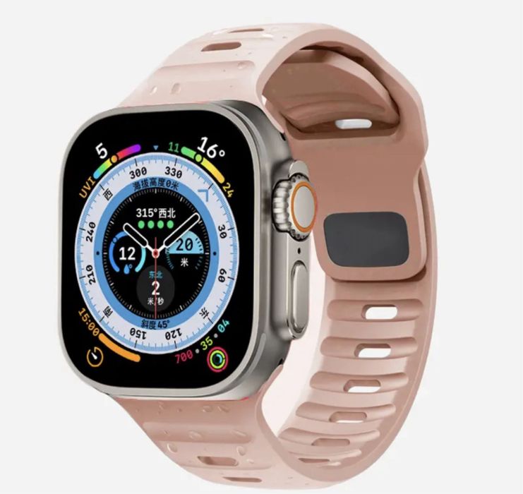 Curea SPG Ceas Apple Watch 6 7 SE 8 9 10ULTRA Folie Silicon Sticla Hus