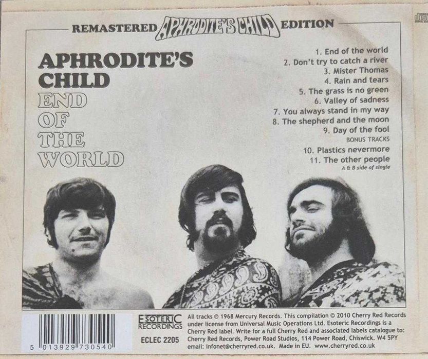 cd aphrodite's child end of the world