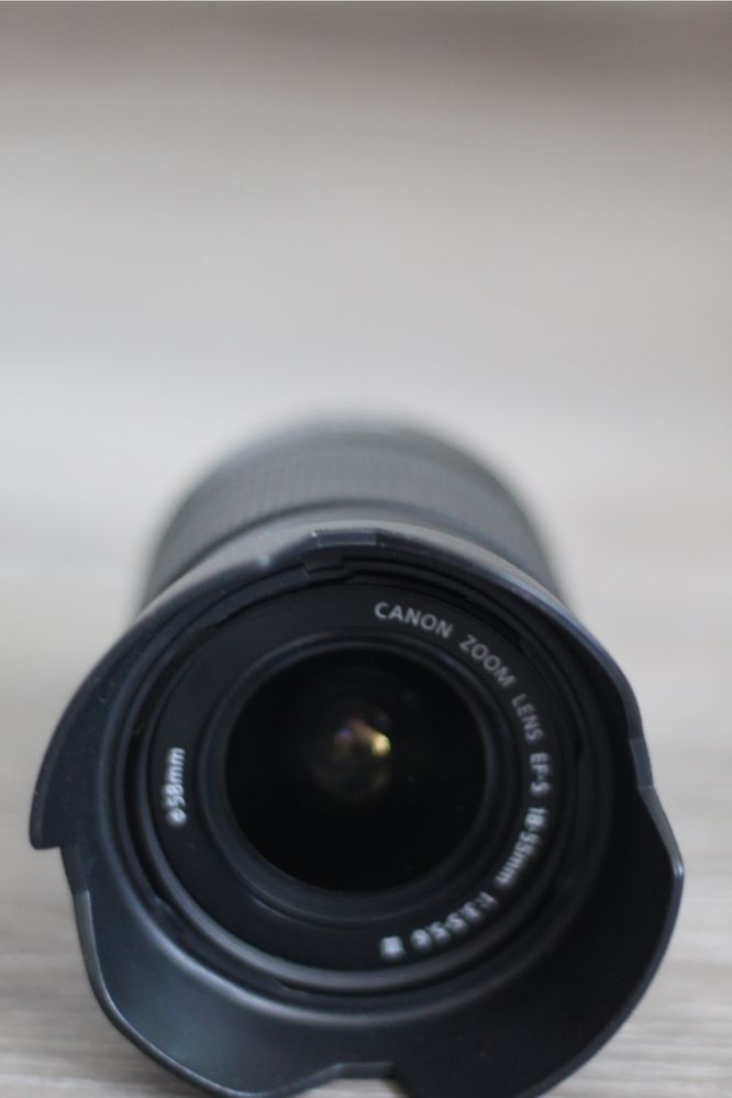 Obiectiv canon 18-55 ca nou 200 cadre