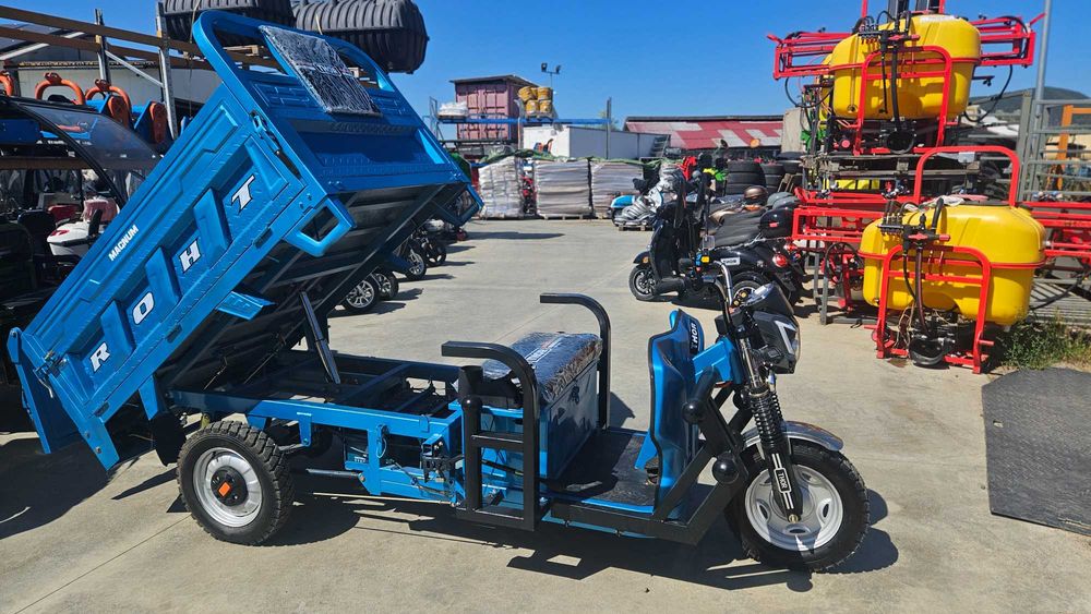 Triciclu Magnum 2 electric basculare hidraulica Agramix NOUA