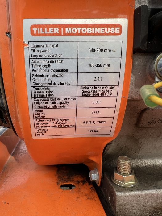 Vând motocultor Ruris 751 KS  cu toate accesoriile + suport