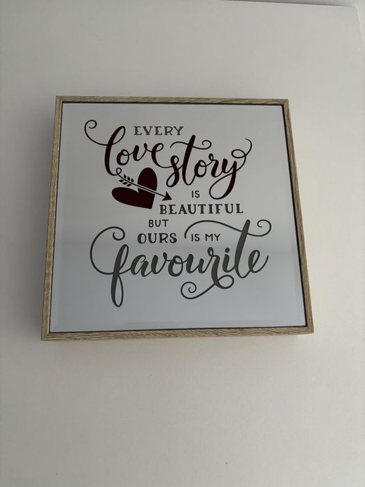 Caseta luminoasa decor Iubire Love Story